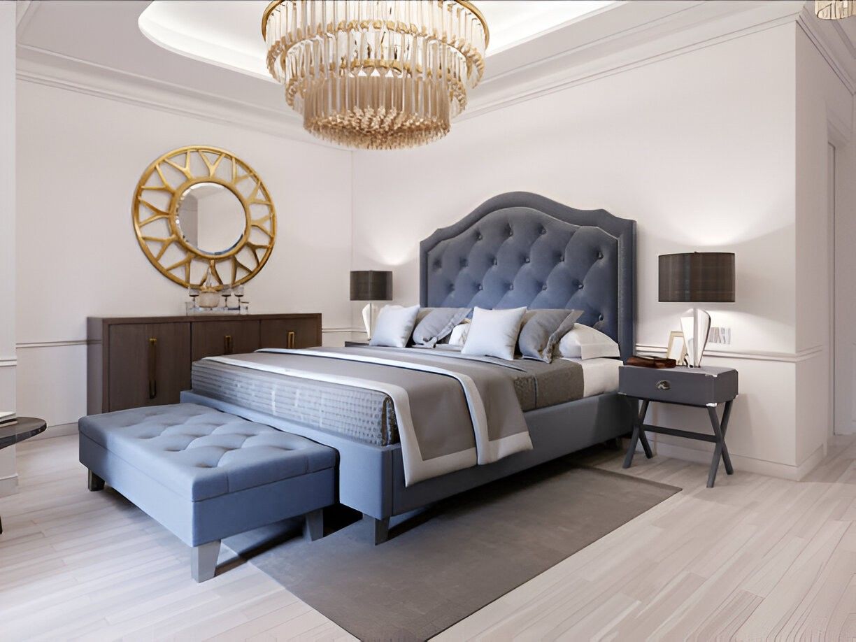 Wood Finish Modular Bed